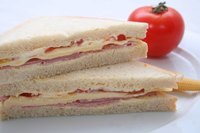 Jazz up a plain sandwich with a decorative touch.