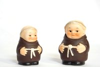 Painted concrete statues