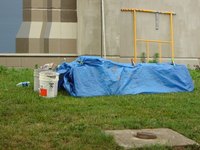 Paint water should never be dumped outdoors.