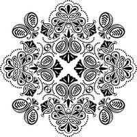 Henna tattoo stencil