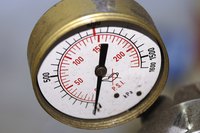 A water pressure gauge