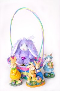 A small Easter basket can be filled with personalized items and toys for your godchild.