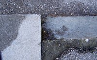 Properly fill the space between two conccrete slabs to avoid dangerous accidents