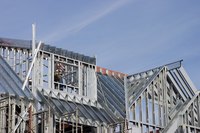 Steel beams are a durable way to frame a home.