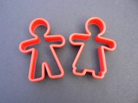 Cookie cutters make shaping marshmallow treats easier.