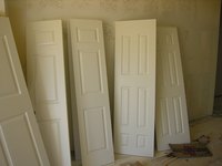 Most interior doors have between two and four panels.