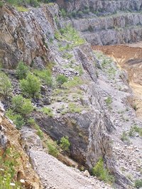 Eroded river beds sometimes expose valuable mineral ores that can be staked on federal lands.