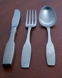 Knives, forks and spoons are an essential part of kitchenware utensils.