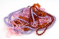 Mardi Gras beads can be twisted into shapes, including stars.