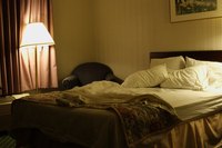 Linen water adds a subtle scent to bed linens.