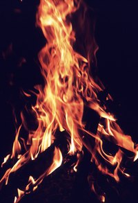Use flint and a piece of steel to spark a fire.