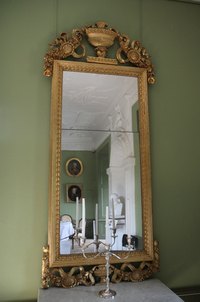 Age this old mirror with an application of muriatic acid.