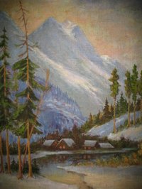 Many find the raw color of canvas an appealing feature in paintings.