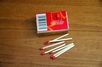 Use kitchen safety matches to light the pilot.