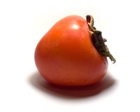 The sweet pulp can easily be removed from ripe Persimmons.