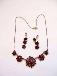 Garnet is a semiprecious stone, and can be used in jewelry.