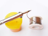 Solder comes in spools and is melted, often with a small, heated tip.