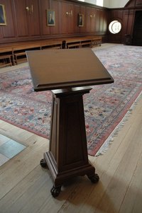 Podiums are commonly used for social gatherings.