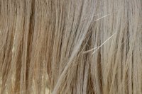 Keratin glue is used to attach hair extensions.