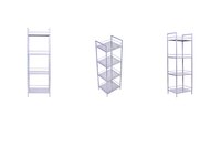 Give metal shelves a new life, with a coat of paint.