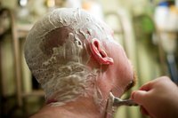 Shaving is the most common way of removing hair from the head.