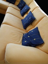 Custom slipcovers can be made for cushions.