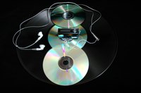 Vinyl, disc and MP3 music formats.
