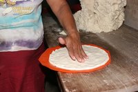 The best tortillas are formed by hand.