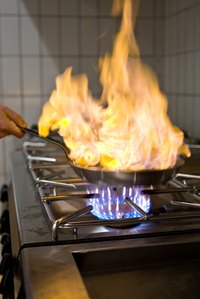 Fire blankets quickly smother small fires.