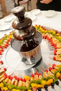 Make a statement with a chocolate fondue fountain.