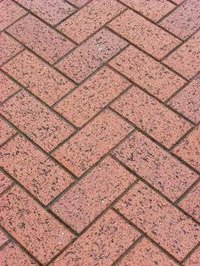 A properly cared for brick floor lasts for years.