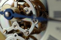 Gears from an old watch or clock turn into accessories for Steampunk style.