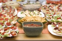 A buffet is an easy way to manage party food.