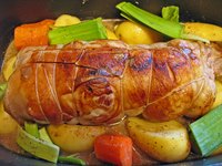 Roast with vegetables