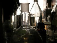 A chemical spilled on your skin can cause a serious burn.