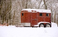 Horse trailers can be made from steel or aluminum.