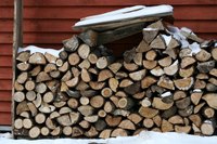 Firewood needs to be stacked to allow it to dry properly.