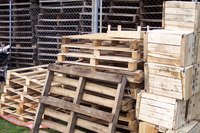 Wooden pallets are an excellent size to use for building a compost bin.
