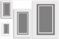 Group framed pictures for dramatic effect.