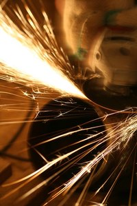 Grinding can cause eye injuries.