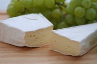 Brie rind complements the creamy cheese inside.