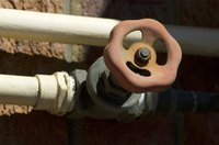 PVC and brass pipe fittings use the same national pipe thread (NPT) connections.