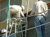 You can install stucco over DensGlass for a long lasting finish.