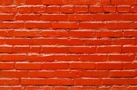 Painted brick has a modern flair.