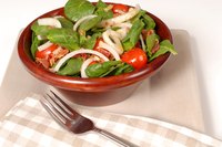 Spinach and vinegar salad