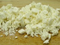 Feta cheese crumbles beautifully.