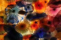 Glass Art with Light Coming Through it