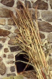 Manufactured stone creates a rustic look indoors or out.