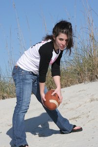 Pull your hair up out of your way when playing sports.