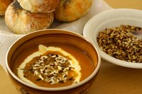 A thick creamy soup can be a meal in itself as long as it has the right texture.